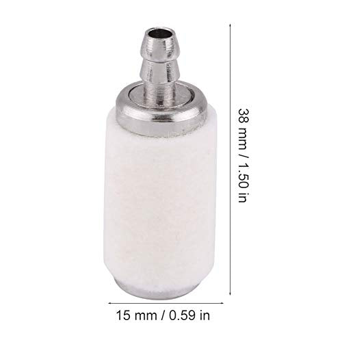 Drfeify RC Anti Foaming Filter, RC Airplane Gasoline Fuel Accessory with Wool Heavy Filter Anti Foaming for Preventing Oil Leakage