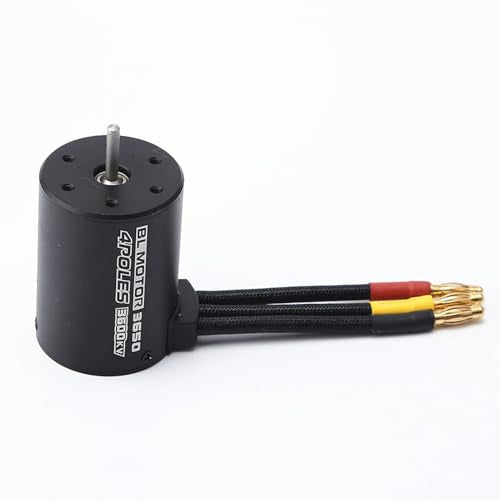 Premium 3600KV Brushless RC Motor for 1 8 10 Trucks 3660 Can High Efficiency Winding Low Temp 550 Size Compatible - size: 3600KV