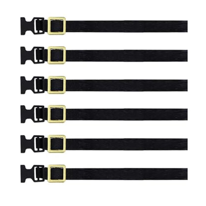 kowaku 6 Pieces Roof Rack Luggage Rope RC Crawler Accessories Roof Rack Strap RC Car Roof Rack Elastic Straps Flexible Adjustment Suitable for Remote, Black