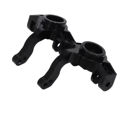 for Hobby for Axial for Yeti 1/10 Aluminum Steering Knuckles Hub Carrier Rc Model Car for Desert for Buggy Crawler Upgrade Accessories RC Steering Knuckles Cup(Black) - size: Black