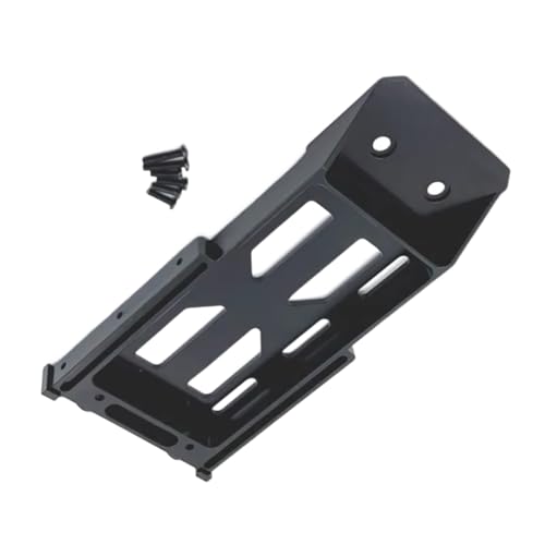 for MN128 MN86 MN86S MN86K MN86KS 1/12 Metal Battery Tray Rear Bumper Mount RC Crawler Car Upgrade Parts Accessories RC Vehicles Parts(Black) - color: Black