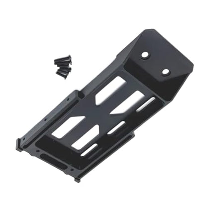 for MN128 MN86 MN86S MN86K MN86KS 1/12 Metal Battery Tray Rear Bumper Mount RC Crawler Car Upgrade Parts Accessories RC Vehicles Parts(Black) - color: Black