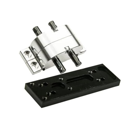 Rc Car Gearbox For Axial For SCX10 D90 1/10 Metal Transfer Case Gearbox Intermediate Fixing Plate RC Crawler Car Truck Model Upgrade Parts(Set) - size: Set