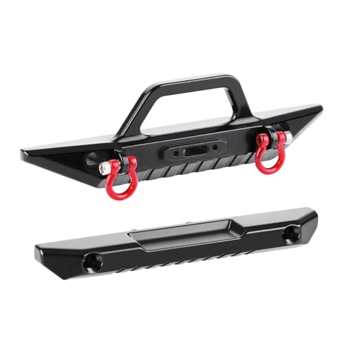 RC Aluminum Front & Rear Bumper Set for Redcat Ascent-18 Upgrades | Aluminum Front and Rear Bumpers for 1/18 RC Crawler Ascent-18