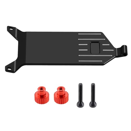 RC Upgrades for LOSI Micro-B 2WD 1/24 for Buggy Aluminum Alloy for Chassis Receiver Plate RC Car Upgrade Parts(Black) - color: Black