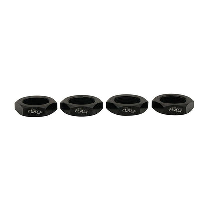 FLMLF 24mm RC Car Wheel Nuts 4-Piece Set for 1/5 HPI ROFUN BAHA ROVAN KM Baja 5B 5T 5SC Truck Parts (Black) - color: Black