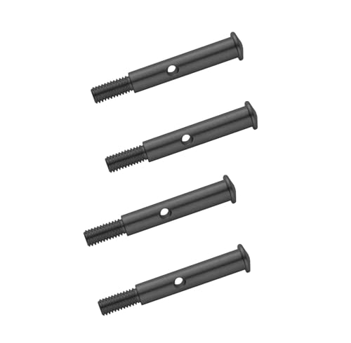 Enhance Black Steel Front Axles 3637 4PCS Compatible with 1/10 Slash 2WD Rustler VXL Stampede Upgrades Parts