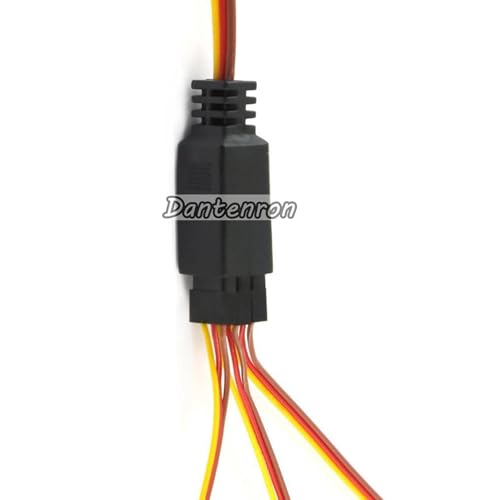RC JR Style Servo Splitter Cable,1 Male to 2 3 4 5 6 Female Y Harness Leads Y Splitter Lead Wire for 1/8 1/10 1/24 Crawler Truck Car Airplane Drone Receiver Servo ESC (1 Male to 5 Female) - style: 1 Male to 5 Female
