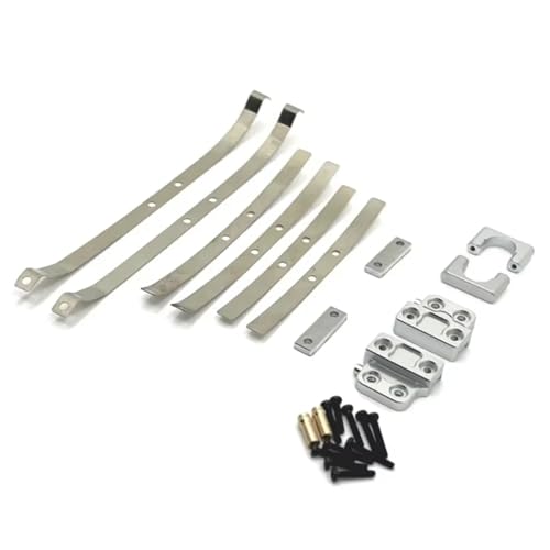 Compatible with MN82 LC79 1/12 RC Car Parts Metal Rear Axle Shock Absorber for Leaf Springs and Fixed for Seat Mount Bracket Set RC Assortment(White) - color: White