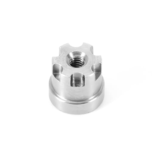 INJORA M2 Wheel Nuts 6mm Stainless Steel Nuts 4PCS for 1/24 RC Crawler Axial SCX24 AX24 Upgrade - size: 6mm