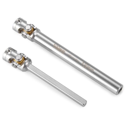 RC-Hub 1Pcs Metal RC Driveshafts for 1:14 Tamiya Trailer Tractor Truck | 45-50/47-57/55-67/60-80/70-90/110-260mm Drive Shaf,RC Car Upgrade Parts - size: 100-130mm