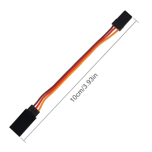 10PCS 100mm Servo Extension Cable 3-Pin Male to Female 30 Core Lead Wire Cable Connectors Control Board Remote - 10CM