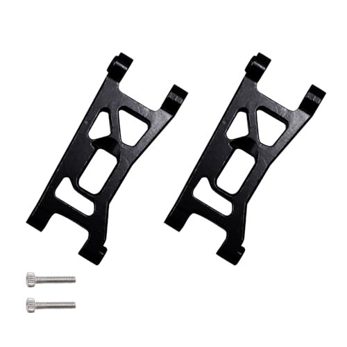 RC Aluminum Front Suspension Arms for Buggy Losi Micro-B/Micro-T Parts Upgrade (Black)