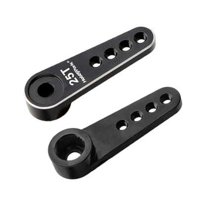 HobbyPark Metal 25T Servo Horn 5mm Spline Gear 25 Teeth Steering Arm for 1/18 RC Cars Trucks Crawler RC Airplane Aircraft Servos Motor (2-Pack)