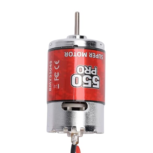 550 45T Brushed Motor 6500RPM | Universal RC Motor for Car Boat Crawler Stainless Steel Shell