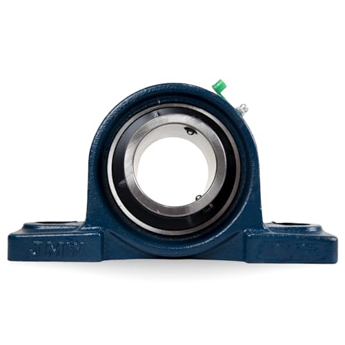 UCP208-24 Pillow Block Bearing (2 Pack), 1-1/2 inch Bore, 2 Bolt Flange Mounted, Solid Cast Iron Base, Self-Alignment - size: UCP208-24