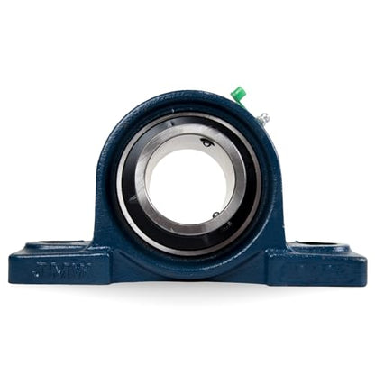 UCP208-24 Pillow Block Bearing (2 Pack), 1-1/2 inch Bore, 2 Bolt Flange Mounted, Solid Cast Iron Base, Self-Alignment - size: UCP208-24