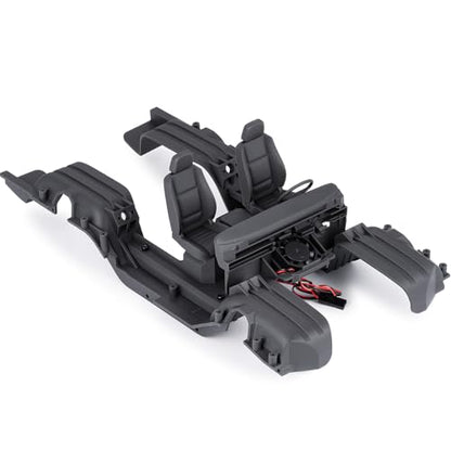RC Car Body Interior Shell Decoration with Fender Flares for 1/18th TRX4M F150 RC Crawler Car Upgrades