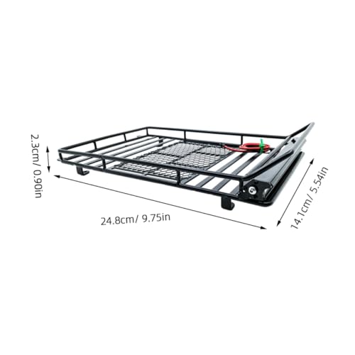 GLEAVI Car Roof Luggage Bracket Light Scale Crawler Cargo Rack and Practical Storage Shelf for Rc Vehicles Fit for Simulation Accessories