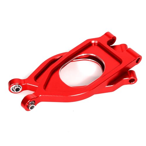 RC Swing Arm Kit for ARRMA 1/10 Gorgon 4X2 2WD Monster Truck Metal RC Front Lower&Upper Suspension Arm Upgrade Parts (Red) - color: Red