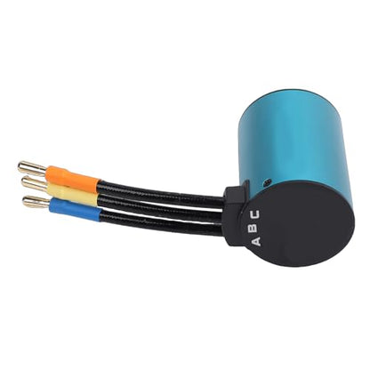 3650 Brushless Motor, Aluminum High Speed Sensorless 4000KV RC Motor for 1/10 Scale RC Cars Trucks Racing Off-Road Enthusiasts
