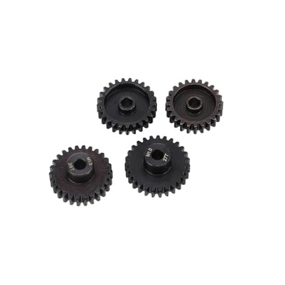 4PCS M1 5mm Shaft Hole 24T 25T 26T 27T Steel Pinion Motor Gear Compatible with 1/8 RC Car Brushed Brushless Motor
