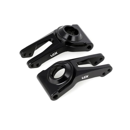 LCX Racing 1/10 RC Crawler Car Rear Hub Set Carriers for RC Truck Arrma Fury, Upgrades Parts Accessories (Black) - color: Black