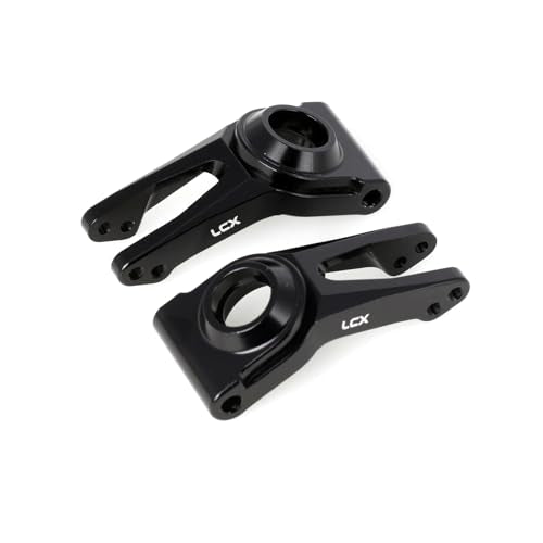 LCX Racing 1/10 RC Crawler Car Rear Hub Set Carriers for RC Truck Arrma Fury, Upgrades Parts Accessories (Black) - color: Black