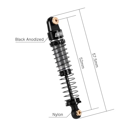 INJORA 52mm Big Bore Shock Oil Damper for 1/24 RC Crawler Axial AX24