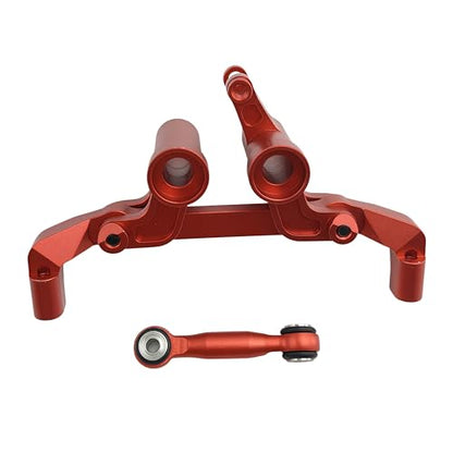 Aluminum Steering Bellcrank Set for 1/10 4-Tec Ford Mustang (Red) | Alloy,Rear Wheel Drive,On-Road Drift,CAR-105237-4,10543,CNC Machined,High Strength,Precision Fit - color: Red
