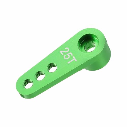 MECCANIXITY Metal 25T 25 Teeth Steering Servo Single Arm Horn Green for DIY RC Car/Boat/Airplane Boat Accessories - color: Green