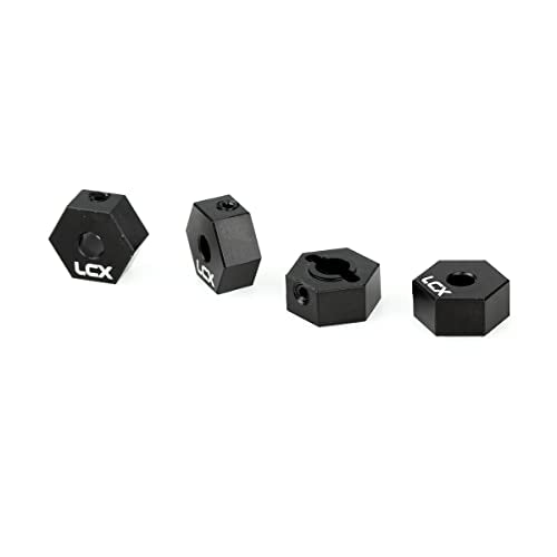LCX Racing 1/10th RC Crawler Car 12mm x 6mm Aluminum Wheel Hex Hubs Drive Adapter for Axial SCX10 SCX10 II 90046