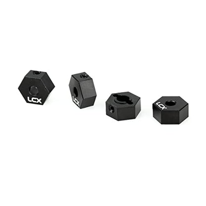 LCX Racing 1/10th RC Crawler Car 12mm x 6mm Aluminum Wheel Hex Hubs Drive Adapter for Axial SCX10 SCX10 II 90046