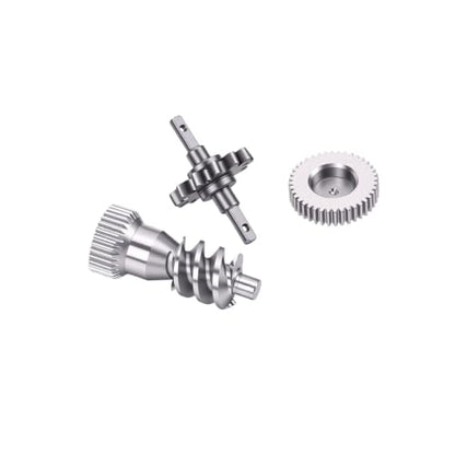 Aramox RC Gearbox Gear Set Fit for SCX30 1/30 RC Crawler Metal Gearbox Gears Set Stainless Steel Transfer Gear Idler Wormgear Upgraded Parts for SCX30 1/30 Scale Crawler Transmission