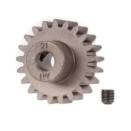 Traxxas 6493X Gear, 21-T Pinion (1.0 Metric Pitch) (Fits 5mm shaft)/ Set Screw