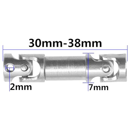 2Pcs Vgoohobby 2mm 3mm 4mm Metal RC Drive Shaft CVD Driveshaft Compatible with WLtoys Axial MN Model WPL Tamiya 1/24 1/18 1/16 1/14 1/12 RC Military Crawler Car Tractor Truck (30-36mm 2-2) - color: 30-36mm 2-2