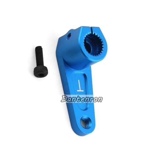 1/10 RC On Road Car 25T Servo Horn Aluminum Alloy 25 Teeth Steering Arm Replacement Part Compatible with 1:10 Drift Rally Racing On-Road Car Tamiya TT01 TT02 XV02 42248 TRF