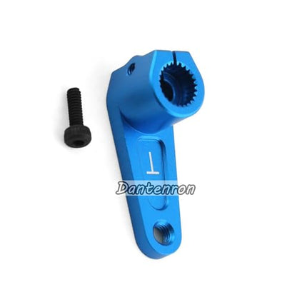 1/10 RC On Road Car 25T Servo Horn Aluminum Alloy 25 Teeth Steering Arm Replacement Part Compatible with 1:10 Drift Rally Racing On-Road Car Tamiya TT01 TT02 XV02 42248 TRF