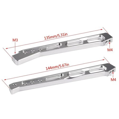Compatible with ARRMA for Mojave 6S for BLX 4WD 1/7 RC for Desert Truck Car Upgrade Parts Aluminum Front and Rear for Chassis Brace Set RC Car Accessories