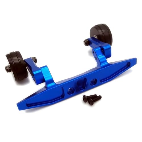 Aluminum Rear Ajustable Wheelie Bar Blue for Traxxas Rustler 4X4 6776