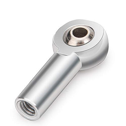 MOHERO Aluminum M4 Link Rod End Ball Joint Ball Head for 1/10 RC Crawler Car, Resistant to Wear and Corrosion, Easy and Convenient to Install and Remove. (Pack of 5, Silver)