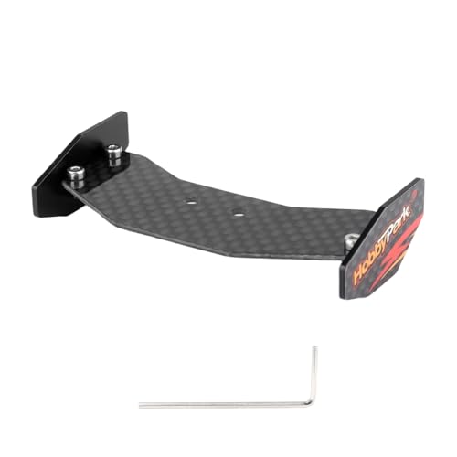 HobbyPark Aluminum & Carbon Fiber Wing Body Spoiler Upgraded for 1/24 Losi Micro-B Buggy Upgrades Parts, High Downforce