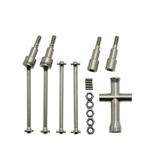 16101 PRO 16102 PRO 16103 PRO RC Car Brushless Metal Upgrade Parts Parts Brushless Motor Gear Drive Shaft(Front and Rear) - color: Front and Rear