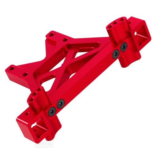 RC Front Rear Shock Tower Shock Mounts Upgrades Part for 1/10 T-Maxx/E-Maxx,Aluminum Front Rear Shock Mounts Hops up,#4917R,Red - color: Red - (Upgrades)