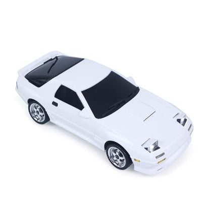 US in Stock, LDRC 1/18 Rx7 RC Racing Car RWD Gyroscope Wireless Control Drift Vehicles LD1802 Light System Motor Servo ESC for Hobby Grade Model, Birthday Gift(White) - color: White