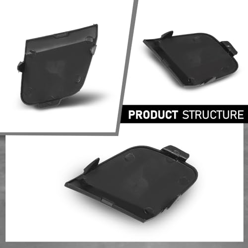 LQI Front Bumper Tow Hook Eye Cap Cover Fit Ford Focus MK3 2012-2014 | BM5117A989 Black - size: Front | Fit Ford Focus MK3 2012-2014