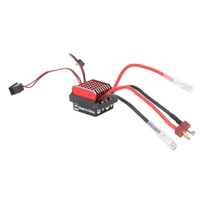 Keenso ESC Upgraded 320A Two Way Brushed ESC with Brake for 1/10 RC Cars Plastic Aluminum Alloy for Axial SCX10 Remote Control Vehicles