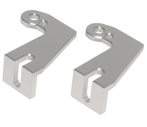 Gearbox Mount Bracket Compatible with Tamiya Clodbuster Upgrade Bullhead Monster Truck RC Car Aluminum Gear Box Holder Parts(Silver)