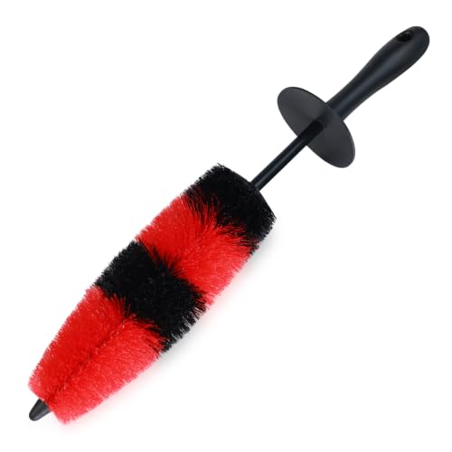 Wheel Brush Soft Bristle Car Tire Detail Cleaning Tool,Tire Brush Suitable for Exhaust Ports, Engines, Behicles, Motorcycles,Cars, Trucks, SUVs, and RVs