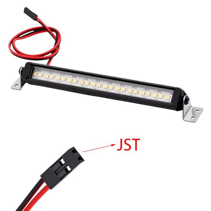Aluminum RC Light Bar 24 LED 120mm Roof Light for 1/10 RC Crawler Car | With CH3 Light Control Switch Kit, Axial SCX10 Traxxas TRX4 Arrma Karton Redcat GEN8 - size: 120mm